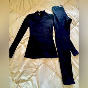 Ladies Under Armour heat gear top and bottom.  Size Small.  NWOT.